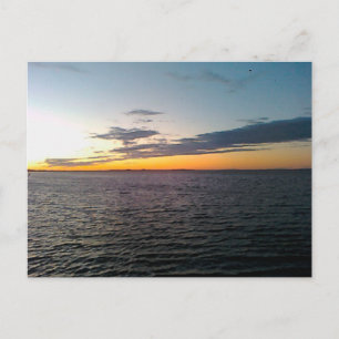 Sonnenuntergang über Wasser Postkarte
