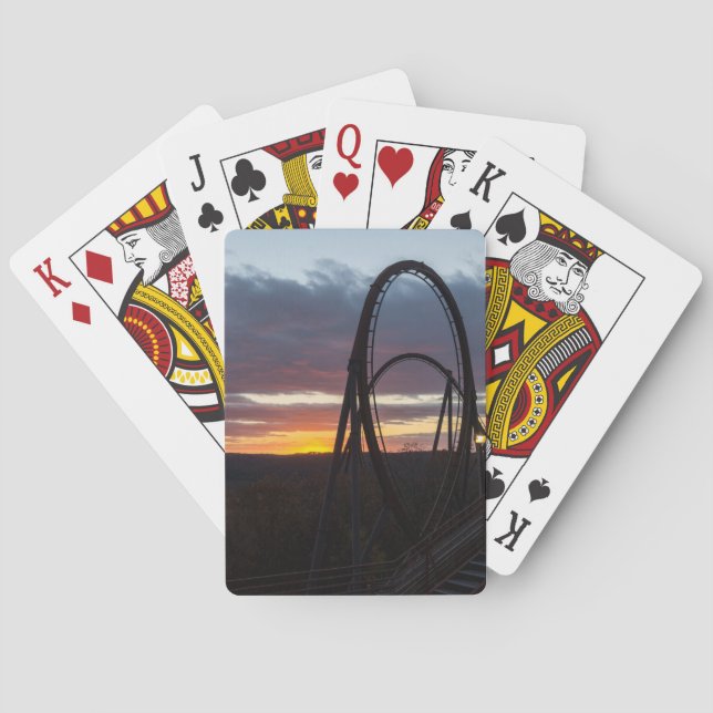 Sonnenuntergang über Wildbrand Spielkarten (Rückseite)