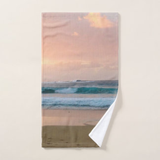 Sonnenuntergang und Meer Handtuch