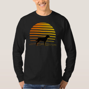 Sonnenuntergang und Rottweiler-Hund T-Shirt