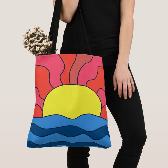 Sonnenuntergang und Waves Tasche (Von Nahem)