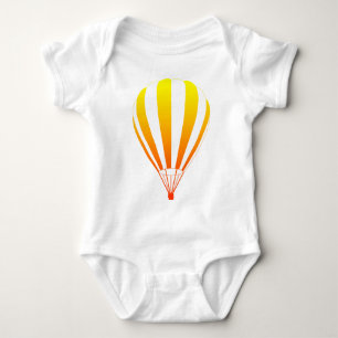 Sonnenuntergang verblassen Heißluftballon Baby Strampler