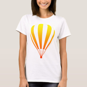 Sonnenuntergang verblassen Heißluftballon T-Shirt