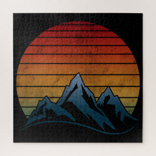 SONNENUNTERGANG VINTAGE BERG