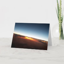 Sonnenuntergang vom Flugzeug