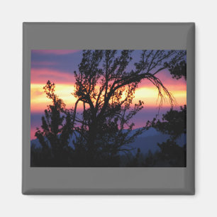 Sonnenuntergang vom Island See-Magneten Magnet