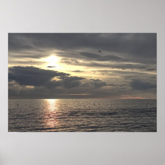 Sonnenuntergang vom Santa Monica Pier Poster
