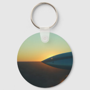 Sonnenuntergang von Cessna 310 Schlüsselanhänger