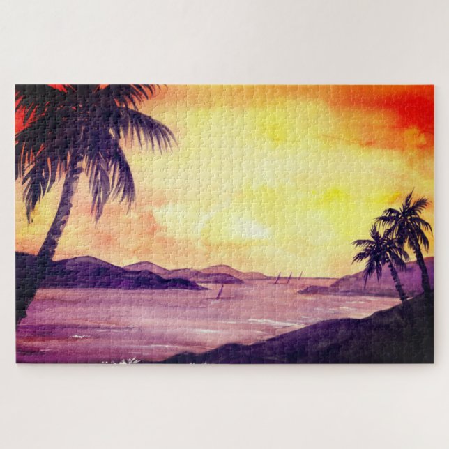 Sonnenuntergang von Farida Greenfield in Tropics (Horizontal)