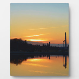 Sonnenuntergang von Hauptstadt Hill. Fotoplatte