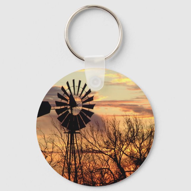 Sonnenuntergang von Texas Schlüsselanhänger (Vorderseite)