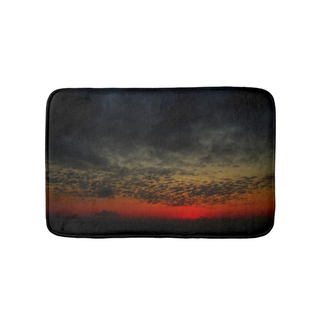 Sonnenuntergang vor dem Sturm Badematte (Vorderseite)