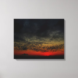 Sonnenuntergang vor dem Sturm Leinwanddruck