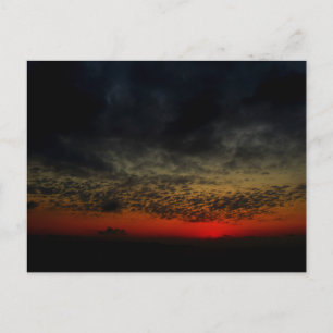 Sonnenuntergang vor dem Sturm Postkarte