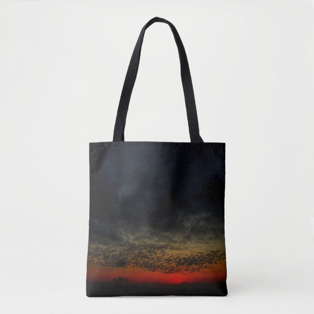 Sonnenuntergang vor dem Sturm Tasche (Vorderseite)