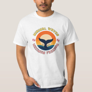 Sonnenuntergang Walsschwanz Serenität T-Shirt