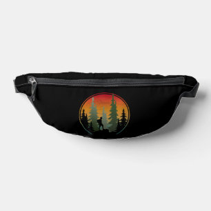 Sonnenuntergang Wandern Natur Wald Bauchtasche