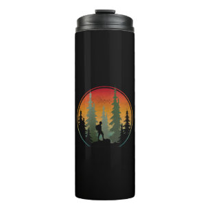 Sonnenuntergang Wandern Natur Wald Thermosbecher