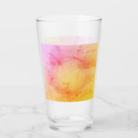Sonnenuntergang-Wasserfarb-Marmor-Glas-Tasse