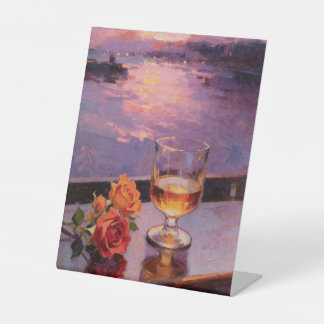Sonnenuntergang & Whiskey Sockelschild
