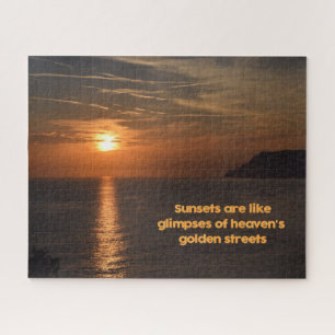 Sonnenuntergang wie ein Himmelsglanz - 11 x 14 Zol