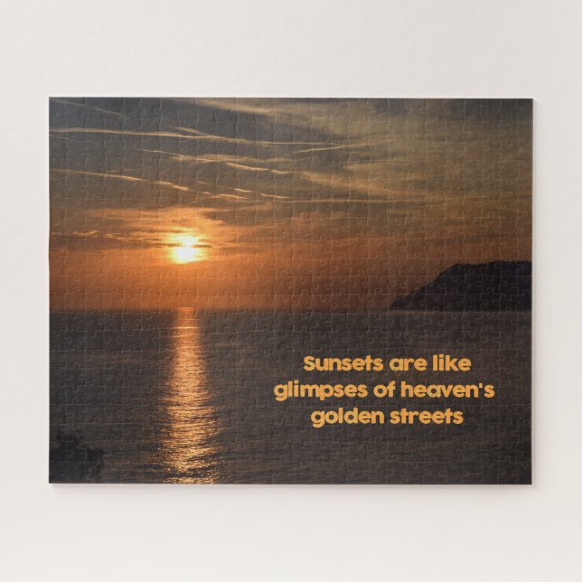 Sonnenuntergang wie ein Himmelsglanz - 11 x 14 Zol (Horizontal)