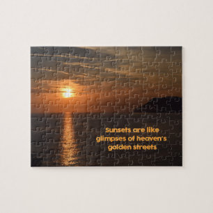 Sonnenuntergang wie ein Himmelsglanz - 8 x 10 Zoll