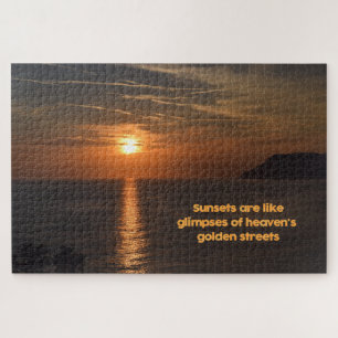 Sonnenuntergang wie eine Himmelsglampe - 20 x 30 Z
