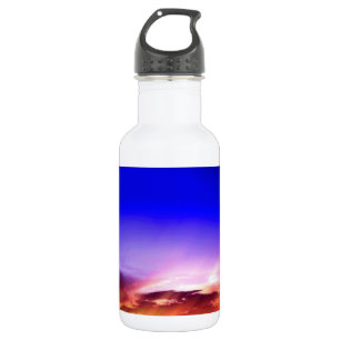 Sonnenuntergang Wolken & Blauer Himmel Trinkflasche