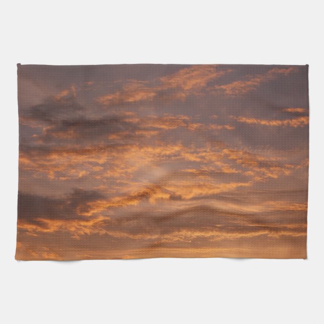 Sonnenuntergang Wolken I farbenfrohe Sky Fotografy Geschirrtuch (Horizontal)