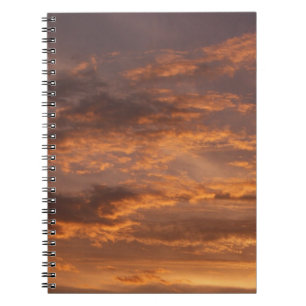 Sonnenuntergang Wolken I farbenfrohe Sky Fotografy Notizblock
