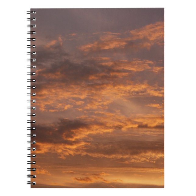 Sonnenuntergang Wolken I farbenfrohe Sky Fotografy Notizblock (Vorderseite)