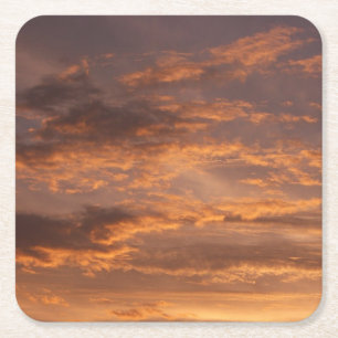 Sonnenuntergang Wolken I farbenfrohe Sky Fotografy Rechteckiger Pappuntersetzer
