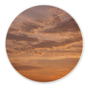 Sonnenuntergang Wolken II Pastel Abstrakte Natur Keramikknauf