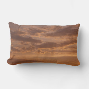 Sonnenuntergang Wolken II Pastel Abstrakte Natur Lendenkissen