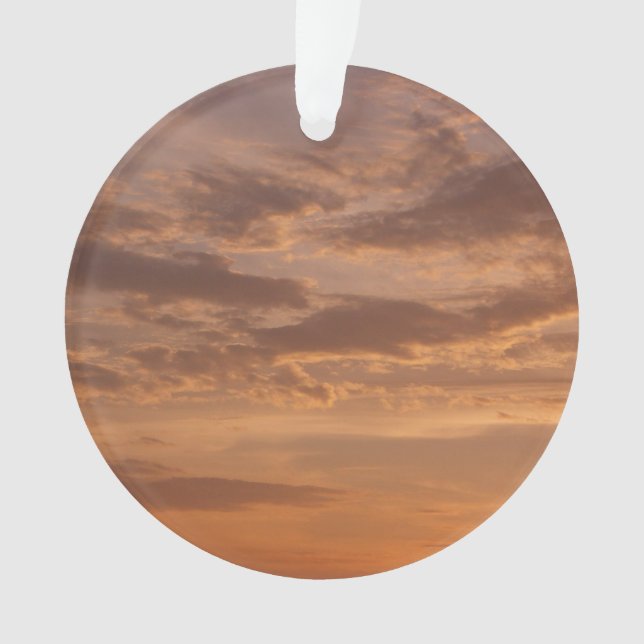 Sonnenuntergang Wolken II Pastel Abstrakte Natur Ornament (Vorderseite)