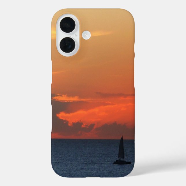 Sonnenuntergang Wolken und Segelboot Seascape title_seo2 (Rückseite)