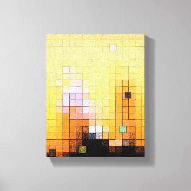 Sonnenuntergang Wolkenkratzer Leinwanddruck (Vorderseite)