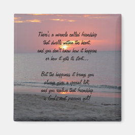 Sonnenuntergang Wunder der Freundschaft Gedicht Ma Magnet