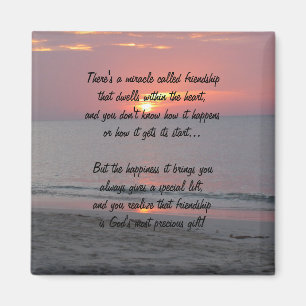 Sonnenuntergang Wunder der Freundschaft Gedicht Ma Magnet
