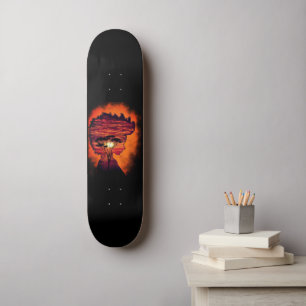 Sonnenuntergang wünscht Skateboardgeschenk Skateboard