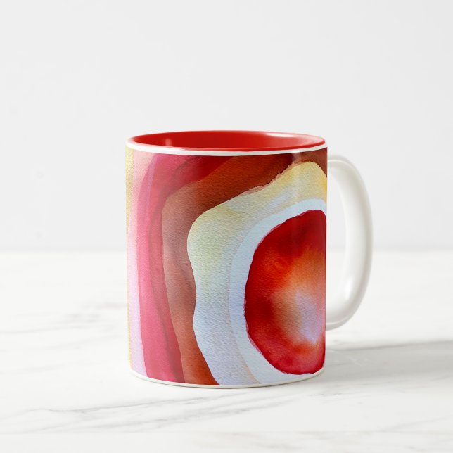 Sonnenuntergang Zweifarbige Tasse (VorderseiteRechts)