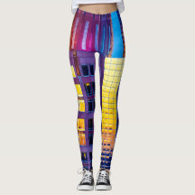Sonnenuntergangarchitektur-Leggings