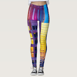 Sonnenuntergangarchitektur-Leggings Leggings