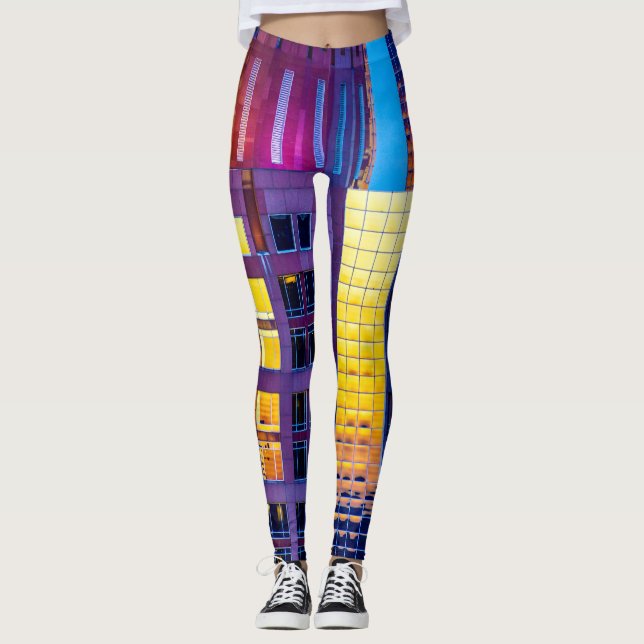 Sonnenuntergangarchitektur-Leggings Leggings (Vorderseite)