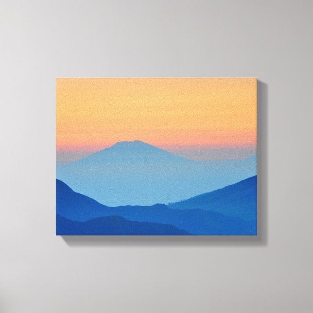 Sonnenuntergänge Abstrakte Landschaft Leinwanddruck (Vorderseite)