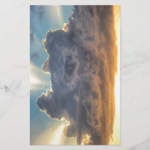 Sonnenuntergänge durch Sturmwolken Briefpapier