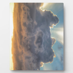 Sonnenuntergänge durch Sturmwolken Fotoplatte