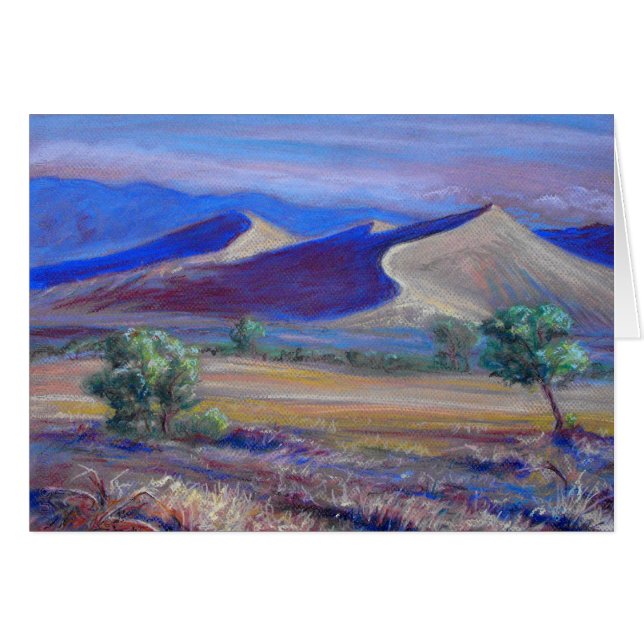 Sonnenuntergänge, Ferngebirge und Baumkarte (Vorderseite (Horizontal))