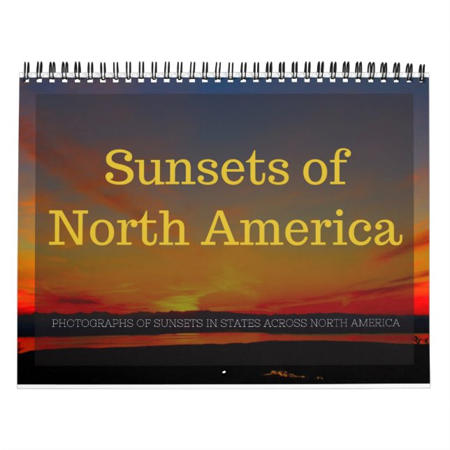 Sonnenuntergänge im Nordamerika-Kalender Kalender (Titelbild)